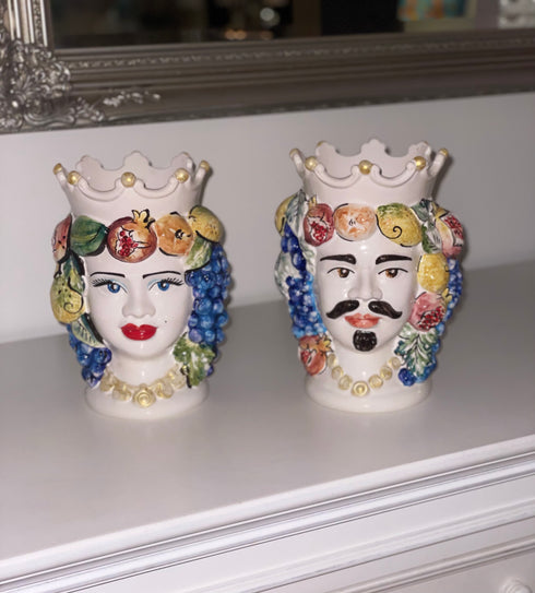 Ceramic Moor Heads ‘Testa Di Moro’ (coloured x medium)
